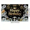Banderines y Banderas de Decoración para Fiestas de Cumpleaños, Personalizables para Adultos y Niños, Suministros de Decoración de Escena Transfronteriza