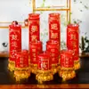Shengbao Yuan Lista Dourada Aluno Destaque Planta Vela Ghee Lâmpada de Estudo Vela Votiva de Vidro Sem Fumaça para Oferta no Altar de Buda Lâmpada Eterna