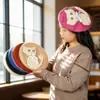 Boina de Lana con Parche de Gato Fábrica En Stock Suave Linda Boina para Niña Otoño e Invierno Dulce Gorro Boina al por Mayor