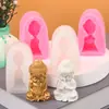 Molde de Silicona para Velas Aromáticas con Forma de Buda, Molde de Silicona para Hacer Adornos de Decoración de Interior con Forma de Buda, Bricolaje