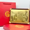Ouro 999 Puro Dragão e Fênix Carta de Noivado Novo Estilo Chinês Certificado de Noivado Festa de Noivado Ornamento de Ouro Presente para Melhor Amigo