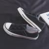 Zapatos de Lona de Caña Baja Estilo Coreano para Mujer Primavera Nuevos Zapatos Blancos de Velcro Zapatos Perezosos para Estudiantes Zapatos Vulcanizados Zapatos de Tela Cf005