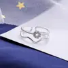 Nuevo anillo abierto multicapa estilo coreano elegante pulsera para dedo índice versátil joyería femenina exquisita accesorios de personalidad a la moda
