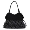 2026 Autumn/Winter New Large Capacity Single Shoulder Bag Suede High Appearance Underarm Bag Korean Style Retro Leopard Print Tote Bag