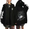 Moletom com Zíper Anime Manga Moletom Harajuku Moda Casual Manga Longa Masculino e Feminino Pulôver