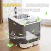 Caja de Arena para Gatos Totalmente Cerrada, Inodoro Extra Grande Anti-Arena, Desodorizante y Anti-Salpicaduras Superior Integrado Caja de Arena para Gatos Extra Grande