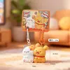 Gato Cachorro Fofo Soneca Chaveiro Magnético Par de Casal Adesivo Figura Pingente Melhor Amigo Charme de Bolsa Pequeno Presente