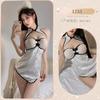 Roupa íntima sexy Perspectiva sexy Tentação Oco Retro Fivela Sem Costas Cheongsam Uniforme Pure Desire Pijamas terno 1245