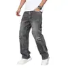 Loja Independente Verão 2026 Novo Jeans Masculino Estilo Americano Versátil Tendência Perna Reta Calça Casual em Estoque