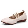 Sapatos de dança quadrada Sapatos de dança para adultos femininos Sola macia antiderrapante Respirável Sapatos de dança vermelhos planos Sapatos de dança pretos de meia-idade e idosos