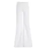 Pantalones vaqueros de mujer transfronterizos 2026, ligeramente acampanados, estilo americano, largos hasta el suelo, casuales, minimalistas, pantalones largos de camuflaje, pantalones largos blancos extendidos de camuflaje