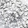 Decoraciones de mesa de estrella de papel metálico dorado con lentejuelas, con un diámetro de 10 milímetros, adecuadas para decoración de mesas, Navidad, ceremonias de graduación, bodas y decoración de fiestas de cumpleaños