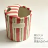 Taza de Agua, Taza de Café Estilo Coreano de Verano, Taza y Platillo de Café Rayado, Juego de Tazas de Cerámica con Tinta Salpicada, Exquisita Taza de Té de la Tarde