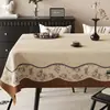 Toalha de mesa estilo vintage, lavável, impermeável, à prova de óleo, capa para mesa de jantar, novo modelo 2026, luxo leve, capa de mesa de centro estilo francês de alta qualidade