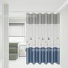 Cortina de baño, sin perforaciones, impermeable y resistente al moho, cortina para puerta de baño, juego de cortina divisoria con barra telescópica para ducha