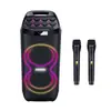 Altavoz de Audio Bluetooth 200W Alta Potencia Hogareño Inalámbrico Alta Calidad Exterior Karaoke Baile Cuadrado Tarjeta de Sonido Subwoofer