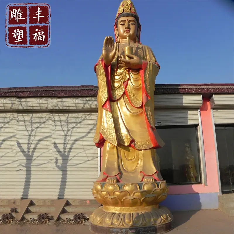 铜观音佛像雕塑