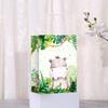 Caja de Regalo Temática de Animales de la Selva Transfronteriza Bolsa de Regalo Cumpleaños Infantil Empaque para Regalo de Bebé Bolsa de Papel Kraft