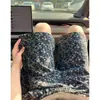 Shorts Jeans Masculino Verão Estampa Total Tie-Dye Estrela Cinco Pontas Lavado Desgastado Perna Larga Cropped