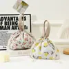 Bolsa de Algodão Colorida para Revenda Bolsa para Almoço do Trabalho Bolsa Lancheira para Estudante Bolsa para Miudezas Bolsa de Mão Bolsa para Armazenamento de Cosméticos