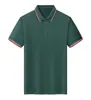 Camisa polo de manga curta em Sorona nacional bicolor com gola, camisa promocional, roupa de trabalho para homens, pode ser impressa com texto