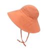 2026 Nuevo Sombrero de Pescador Estilo Coreano para Niños de Primavera y Verano Sombrero de Sol de Doble Capa de Algodón y Lino Sombrero de Protección Solar para Niños Moderno