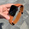 Adecuado para Apple Watch Apple 7 Watch s8 cuero genuino cuero de lichi se hebilla magnética gruesa correa iwatch s9