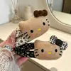 Laço de Gato Transparente Fofo Clipe Floral Tchau Tchau Clipe Lateral Feminino Clipe para Franja Doce Versátil Acessórios de Cabelo Adorno de Cabeça