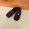 Birkenstocks de Lana para Mujer 2026 Otoño Invierno Versátiles Cómodos Zapatos de Algodón Suela Gruesa de Lana Más Terciopelo Zapatos de Mocasín que Aumentan la Altura Zapatos Peludos