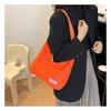 Bolsa Feminina com Texto Estilo Coreano 2023 Nova Fashionável Fashionável Portátil Grande Bolsa Simples de Grande Capacidade Bolsa de Ombro Bolsa Tote Xadrez
