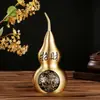 Latão Kirin Abóbora Oca Ornamento em Relevo Decoração de Entrada Presente Chinês Artesanato em Metal Atacado