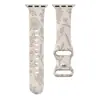 Adequado para Apple Watch Pulseira de Apple Watch Gravação a Laser Embossado Grande Dente-de-Leão Borboleta Fivela Silicone Personalizado Quente Novo Estilo