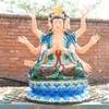 1m Estátua de Doom Yuanjun Doujin Minjun Resina Fibra de Vidro Estátua de Buda Adoração ao Templo 1,46m 1,8m