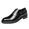 Negocio de Talla de Cabeza de Anciano Zapatos Casuales para Hombre de Cuero Genuino Puntera Puntiaguda Estilo Británico Piel de Vaca Transfronterizo MM26807