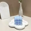 Vela Aromática Cubo Mágico Cerimônia de Acompanhamento de Aniversário Velas Geométricas para Fotos Decoração de Festa Enfeites