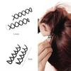 Clip de espiral transfronterizo cabeza redonda horquilla giratoria accesorios para el cabello estudio de peluquería rizador de pelo bolas diy herramienta rizador de pelo