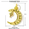 Collar Colgante de Corazón Goteante Planeta Luna Gato de Cobre Zircón Europeo y Americano Joyería Colgante Arcoíris Uva Champiñón para Mujer