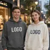 Sudaderas de otoño e invierno personalizadas para hombre con estampado de logotipo, sudaderas con capucha hechas a medida, uniformes de clase, uniformes de equipo corporativo, ropa de trabajo