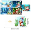 Tarjetas de Felicitación Navideñas Populares Transfronterizas Multiserie Hechas a Mano con Diamantes Juego de 9 Piezas con Sobres Pegatina de Diamante Dibujos Animados Juego de 6 Piezas
