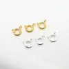 Hebilla de Resorte Chapada en Cobre Puro de Alta Retención de Color Hebilla en Forma de O Accesorios para Joyería DIY Hebilla de Cierre de Cobre Conexión de Extremo para Pulsera Redonda Hebilla Redonda