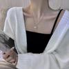 Diseño Único Colgante de Copo de Nieve Giratorio Cadena para Suéter de Mujer 2025 Nuevo Gama Alta Otoño e Invierno Lujo Ligero Nicho Cadena para Clavícula