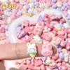 Mini piruleta de cereza brillante pastel de conejito helado pegamento de crema DIY accesorios de resina pasador imán para nevera