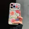 Capa de Celular de Alta Qualidade com Tema Floral e de Plantas, Cruzada Japonesa e Coreana, Adequada para Apple 17 Pro Max, iPhone 16 Pro, Capa Dura Anti-Queda para 15 Pro