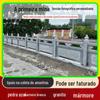 Fabricante de corrimão de pedra feito sob medida para templo cênico, corrimão de pedra azul, granito natural, mármore branco, guarda-corpo de pedra