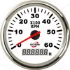 Tacômetro Tipo Ponteiro 6K Ecc85Mm9-32V para Modificação de Carro, Gerador, Iate, Máquinas Agrícolas, Uso Universal