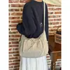Bolso Mensajero Cuadros Retro Perezoso Coreano Nuevo Bolso de Hombro de Gran Capacidad para Viajes Diarios Bolso Cruzado para Viajes Diarios