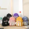 Mochila Estudiantil Transfronteriza para Mujer Estilo Coreano ins Japonesa para Escuela Secundaria Campus Mochila de Gran Capacidad Set Madre e Hijo Mochila