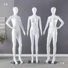 Loja de roupas modelos masculino e feminino pintados corpo inteiro vestido de noiva vitrine manequim de lingerie adereços de exibição modelo de corpo humano