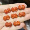Contas Redondas de Ágata Nanhong, Contas Artesanais de Coração de Amor, Contas Soltas de Cristal para DIY, Acessórios de Ágata Nanhong para Pulseiras
