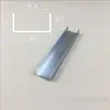 Perfil de Canaleta de Alumínio em U para Bordas, Trilho de Canaleta de Alumínio, Tira de Liga de Alumínio para Fixação de Vidro, Material de Alumínio para Canaleta de Trilho em U